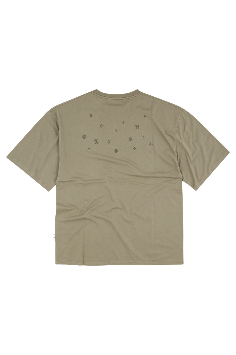 Too Cool overfit dust khaki short sleeve tee