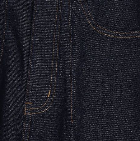 Lowd Adjust Wide Denim Bermuda Pants