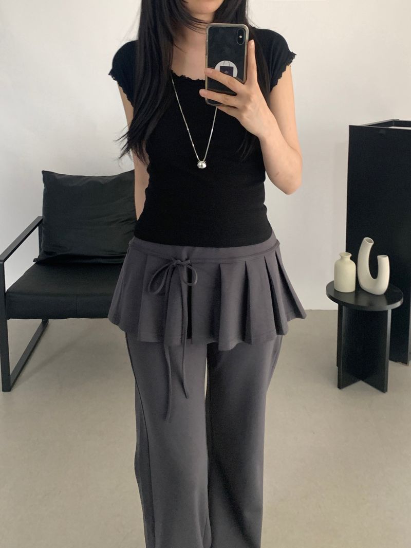 Elliott pleated skirt elastic pants