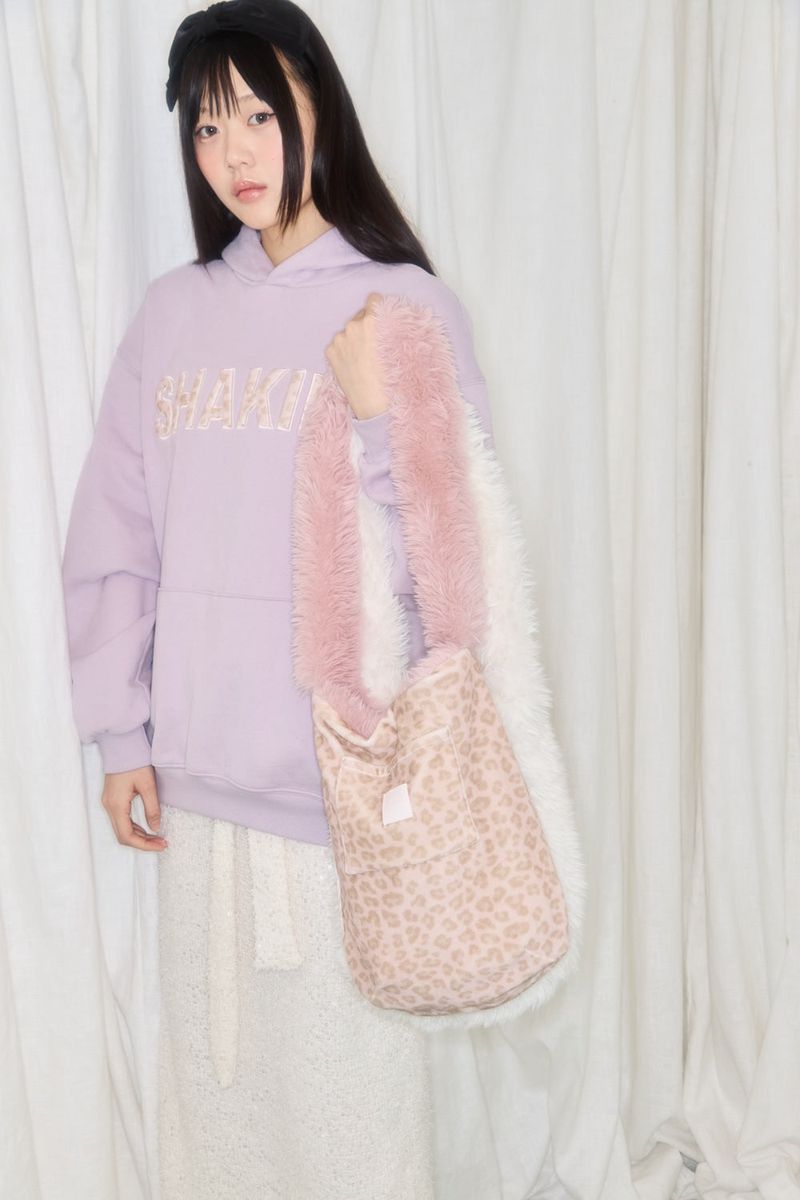 REVERSIBLE BUNNY FUR BAG (PINK)