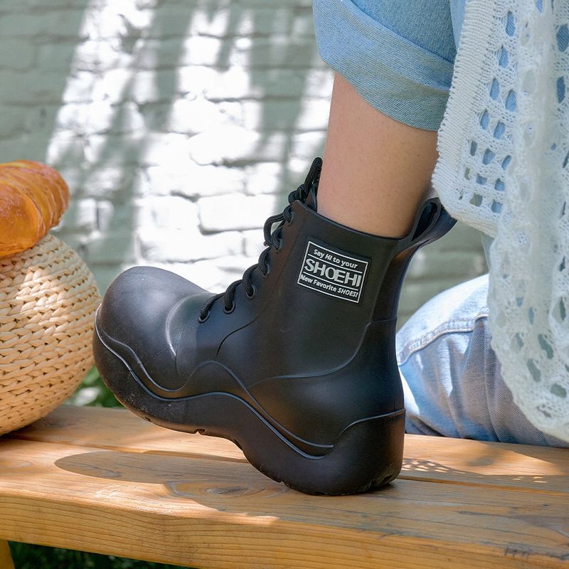SHOEHI(シューハイ)の「 Rora Lace-Up Rainboots_R0010 (3Colors)(Shoes)」
