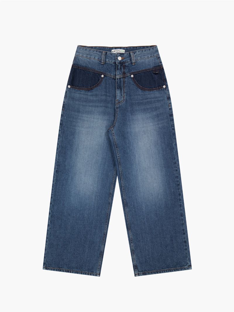 ALARM KEY RING DENIM PANTS_WOMAN