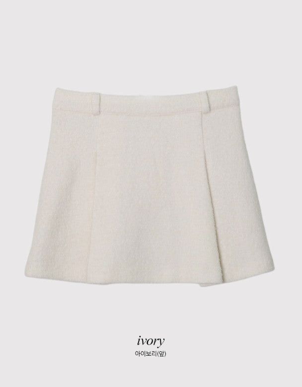 [SHOPPERMADE] Boucle Two Pintuck Mini Skirt (2color)