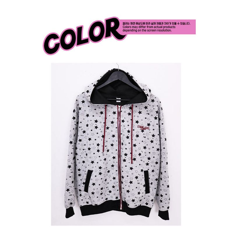 midnight boxy hood zip-up
