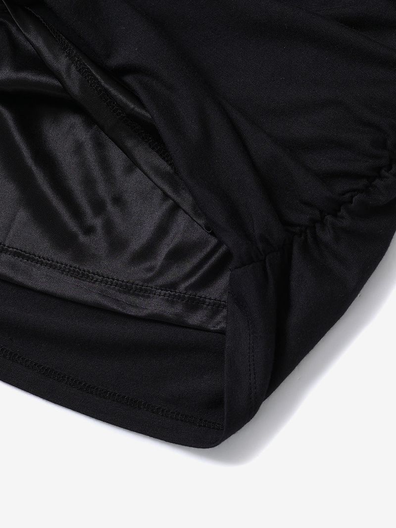 Shirring symbol dress (Black)