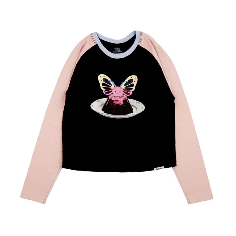 Play With Pattero（プレイ・ウィズ・パッテロ）の「ベリーイーズジェリーラグランロングスリーブTシャツ（トップス）」