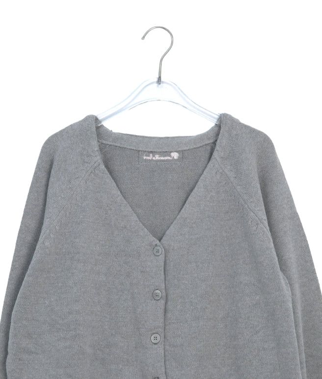 Hio Basic Loose-Fit V-Neck Cardigan