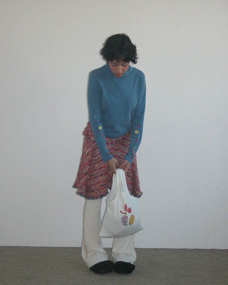 Market turtle neck, Blue