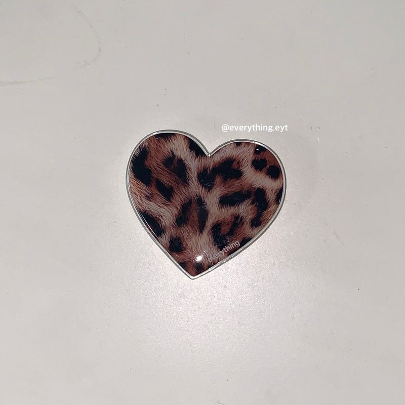 leopard fur heart tok (3 color)