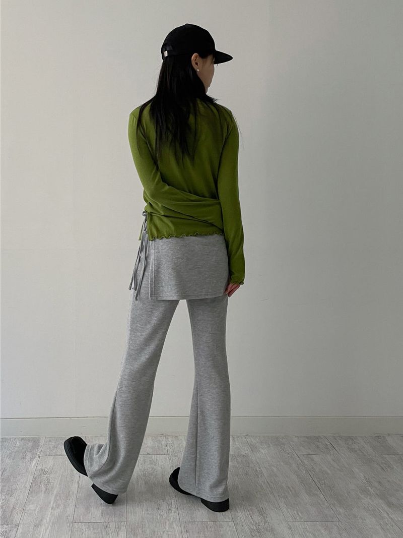 [Brushed Lining] Wave Warmer Turtleneck T-Shirt