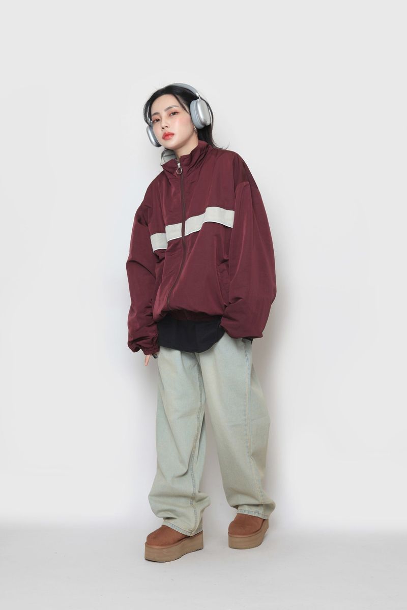 keyring wide denim pants
