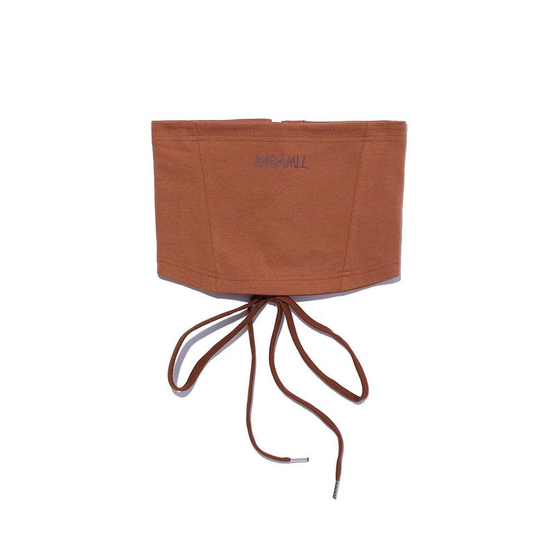 CORSET TUBE TOP BROWN