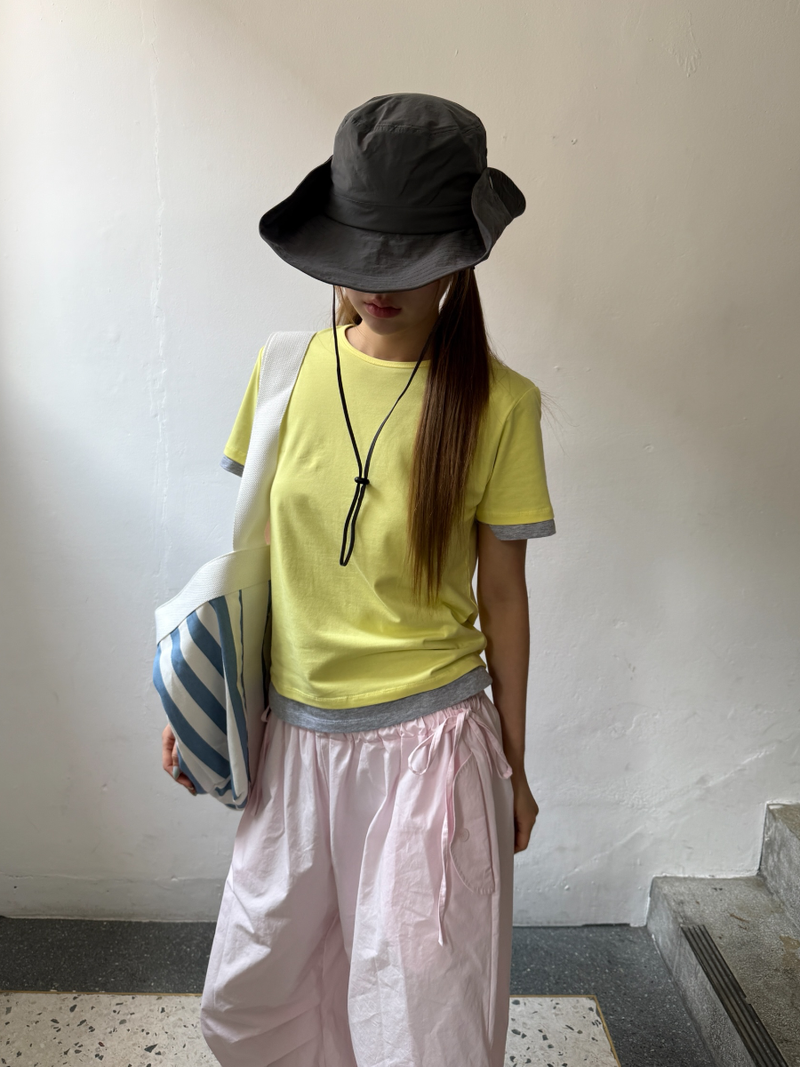 another language（アナザーランゲージ）の「ナイン クロップ Tシャツ（トップス）」