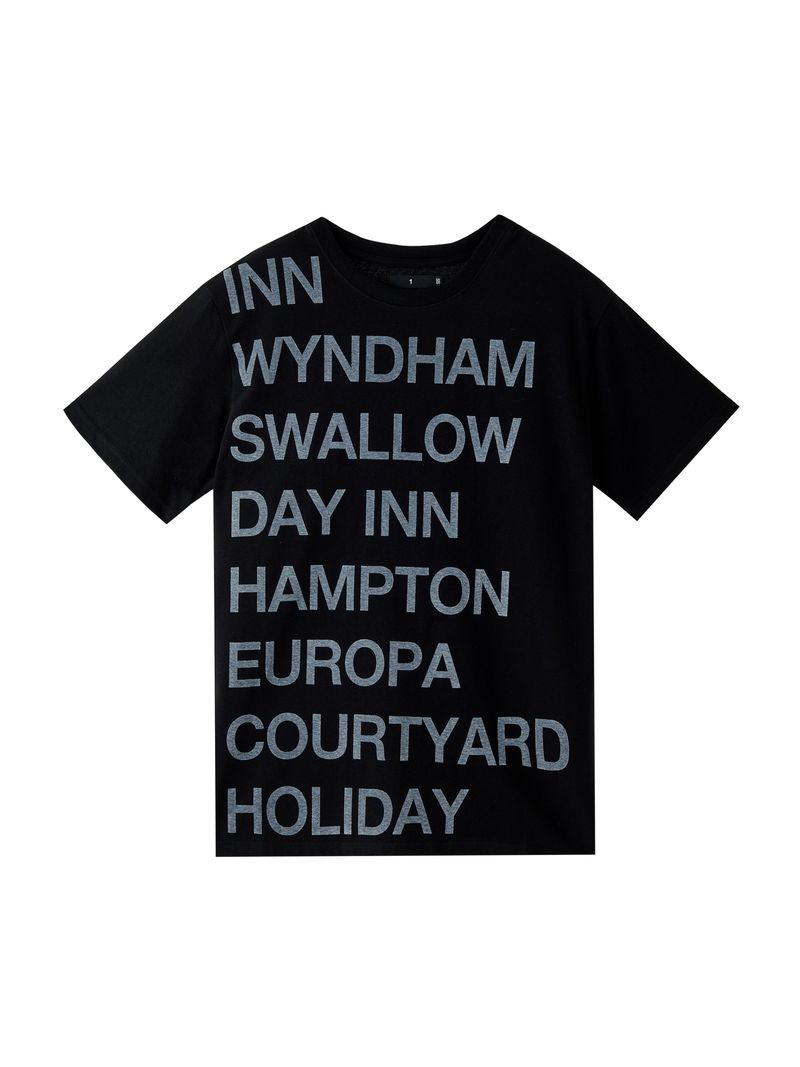 HIGHWAY INN TEE (BLACK/WHITE)