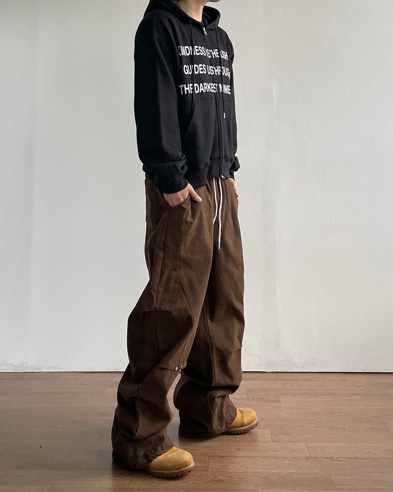 Fog Crop Hoodie Zip-UP