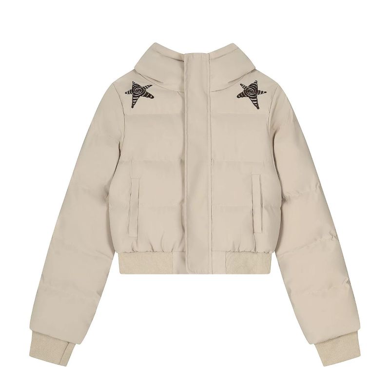 Energetic Star Crop Padded Jumper