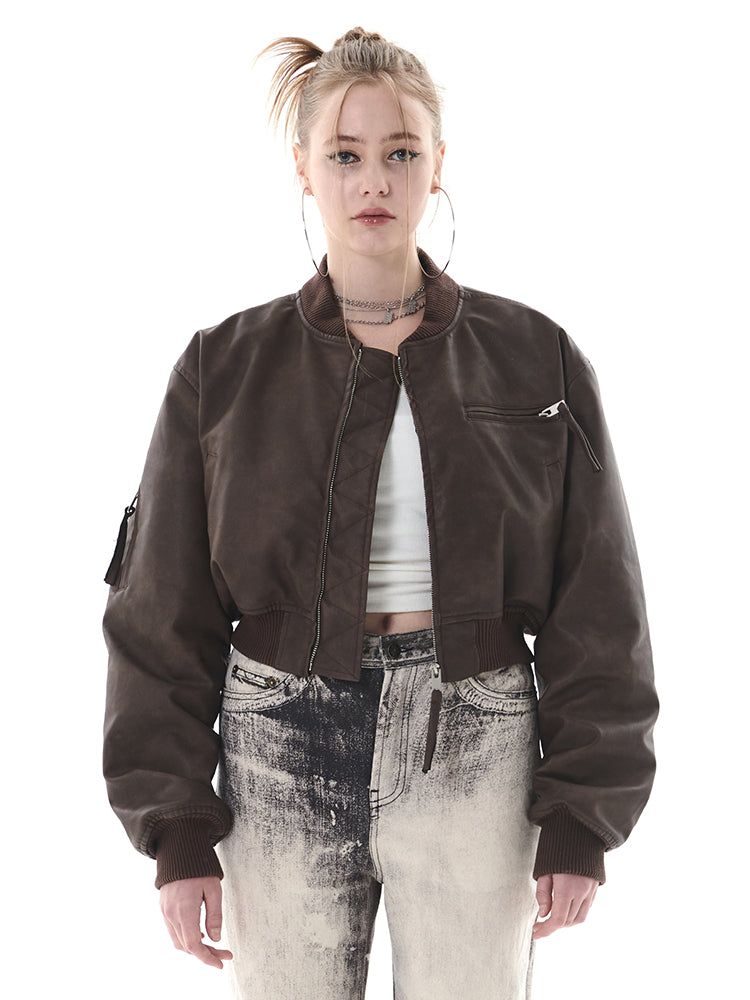 GATELESS（ゲートレス）の「VINTAGE LEATHER JUMPER（Jackets/Outerwear）」