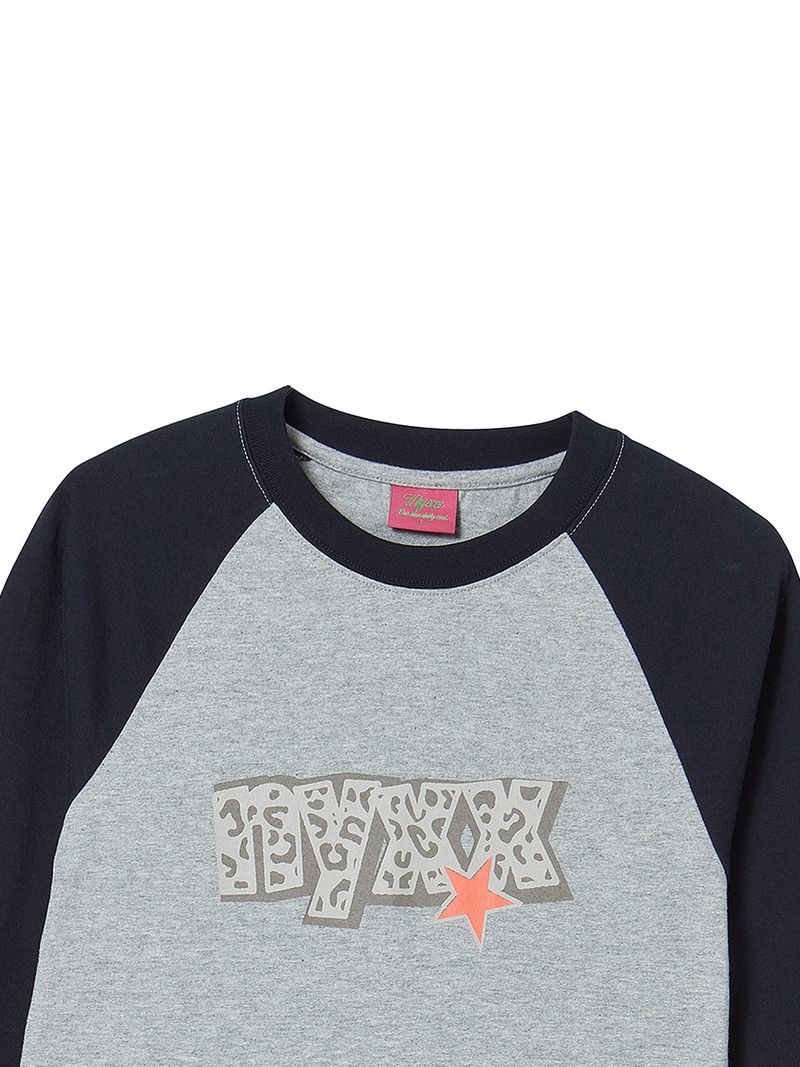 STAR RAGLAN L/S NAVY