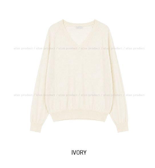 Moen Summer Linen V-Neck Knit