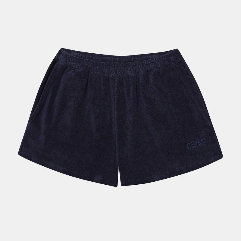 LIGHT TERRY POLO SETS_NAVY
