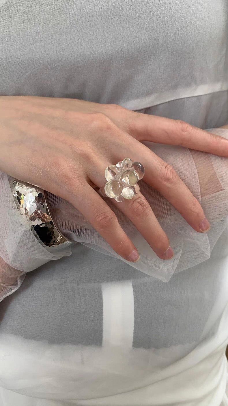 Water cloud bold ring