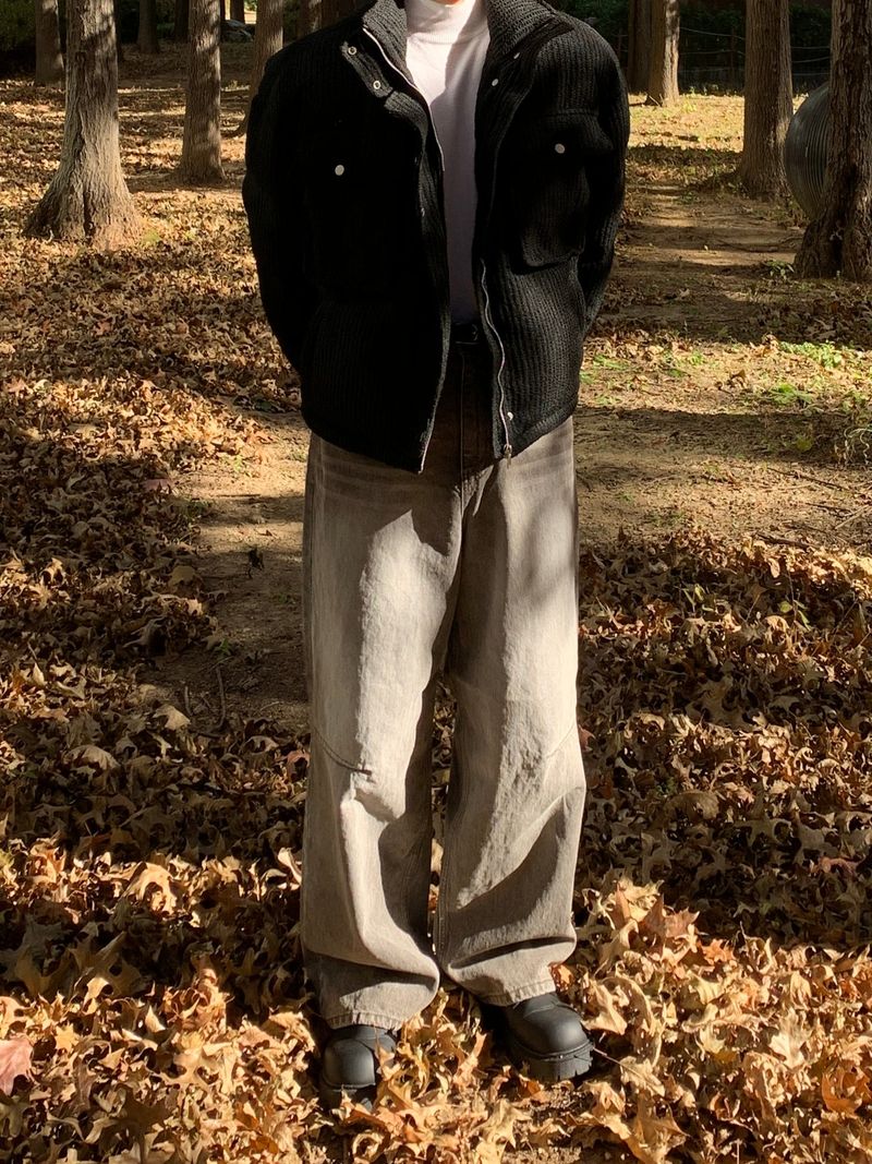 Bruno Brown Washed Wide Pants
