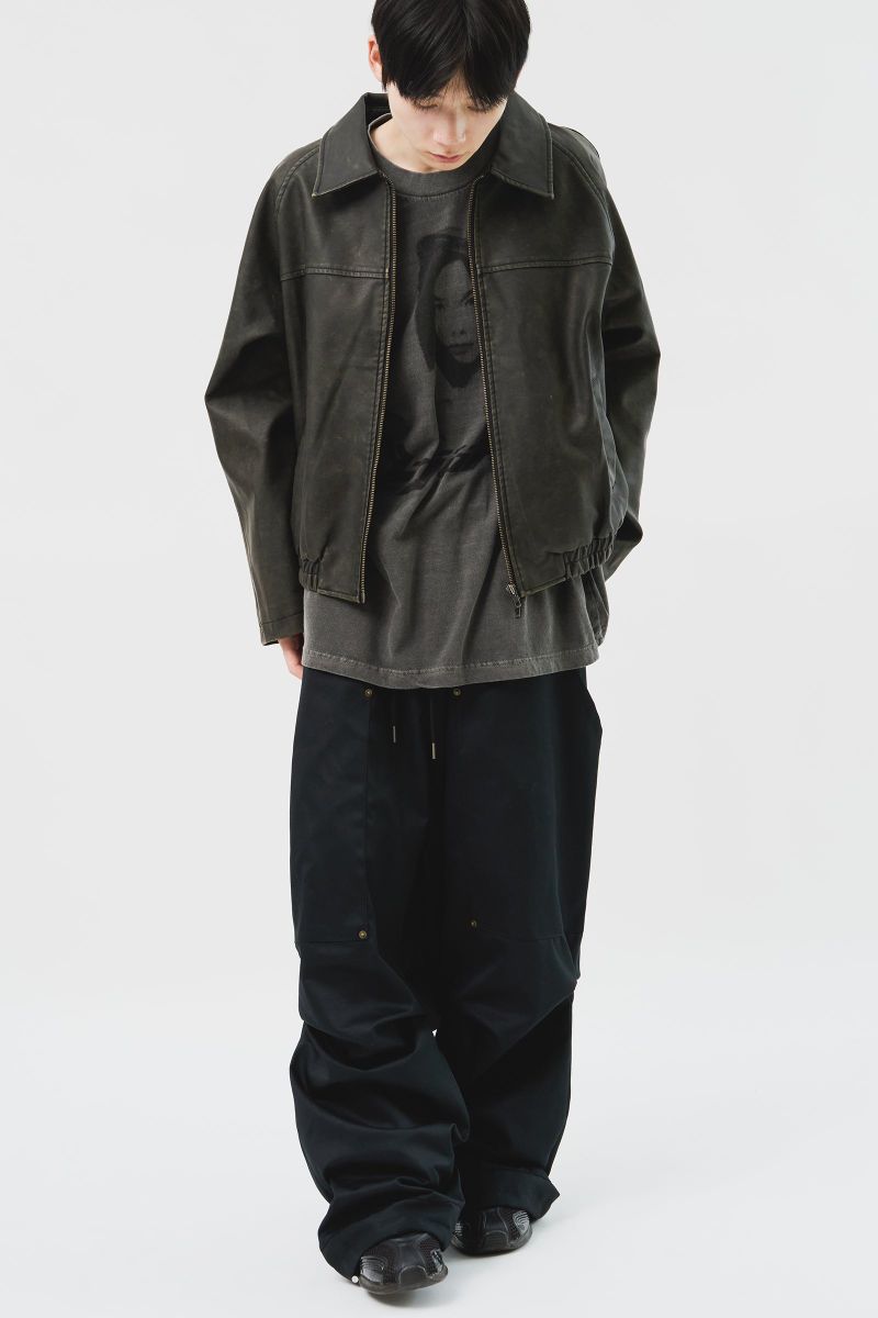 Dex Washed Leather Jumper (2color)