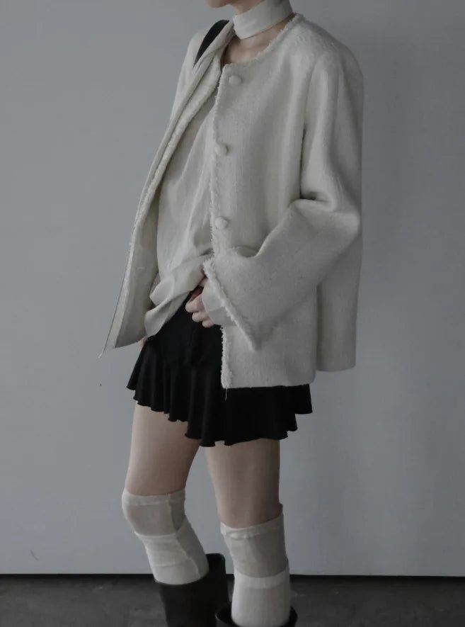 Miu Over Fit Tweed Jacket