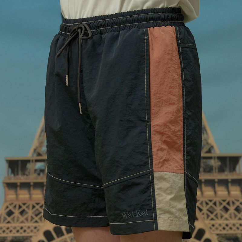 WaiKei（ワイケイ）の「Color block nylon short pants（Pants）」