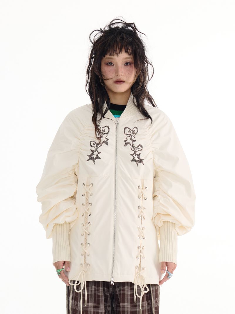 Sillysis（シリシス）の「Beige embroidered jacket（Jackets/Outerwear）」