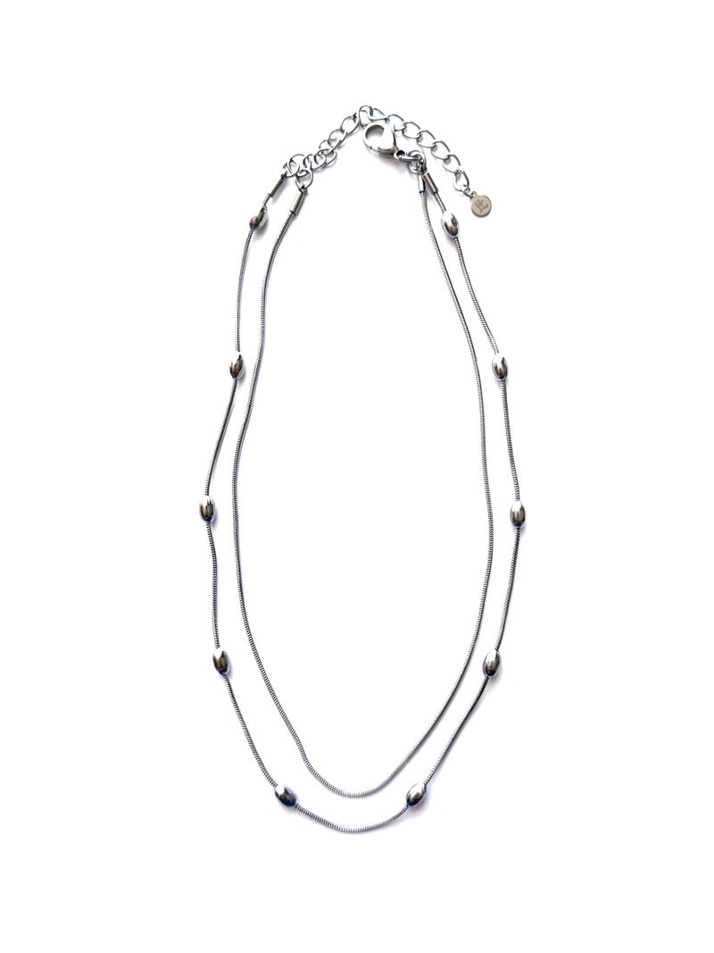 Liquid Bead Layer Necklace
