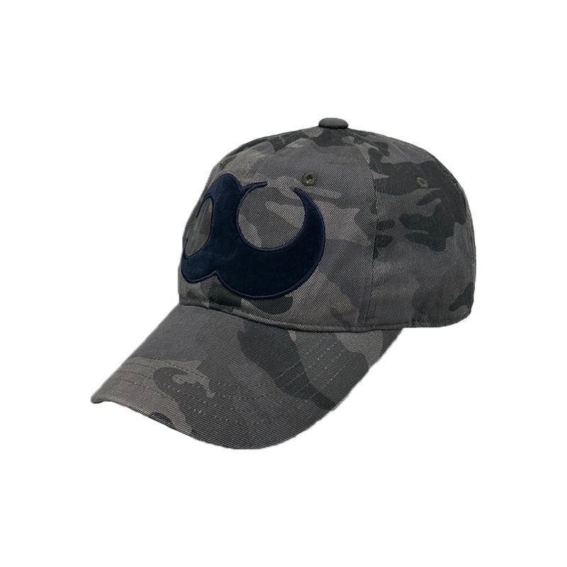 BASIC LOGO WASHED BALL CAP (CAMO CHARCOAL)