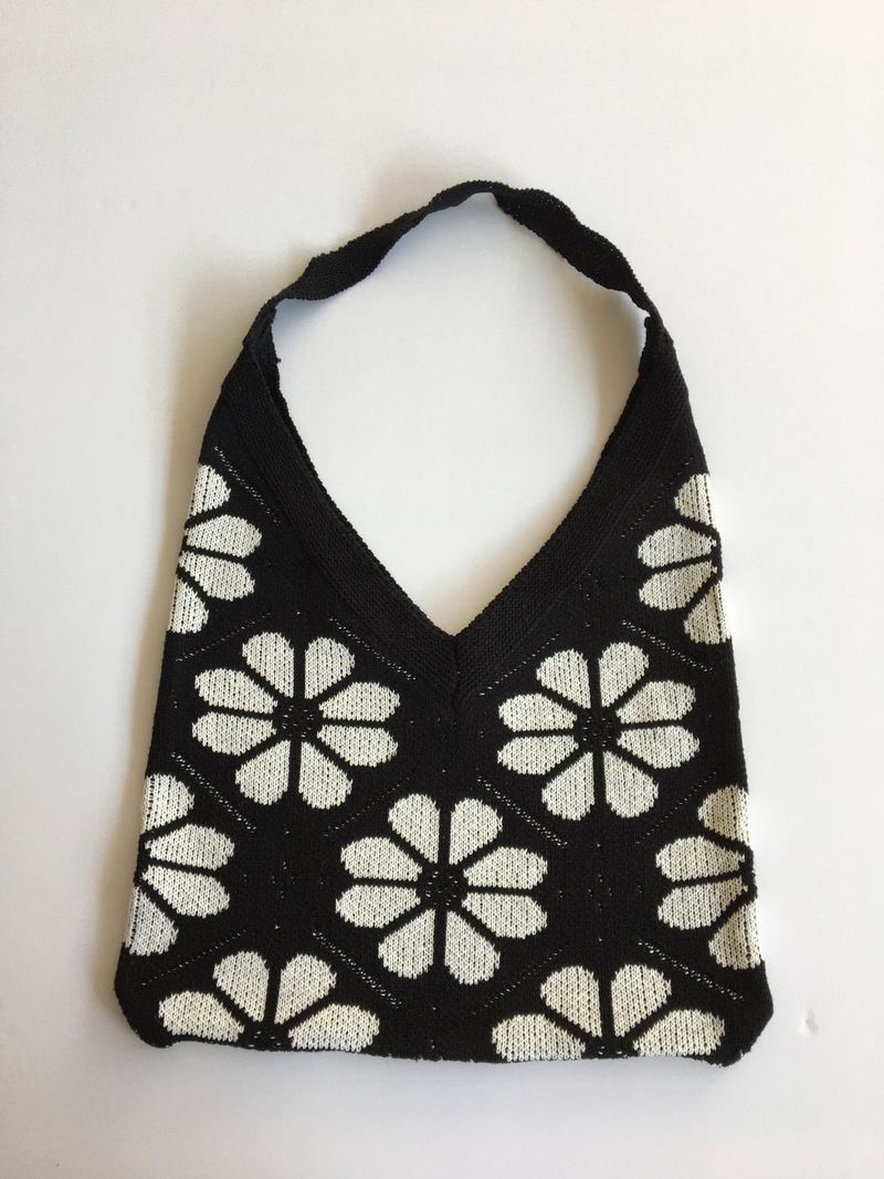 Ez Flower Knit Bag (2color)