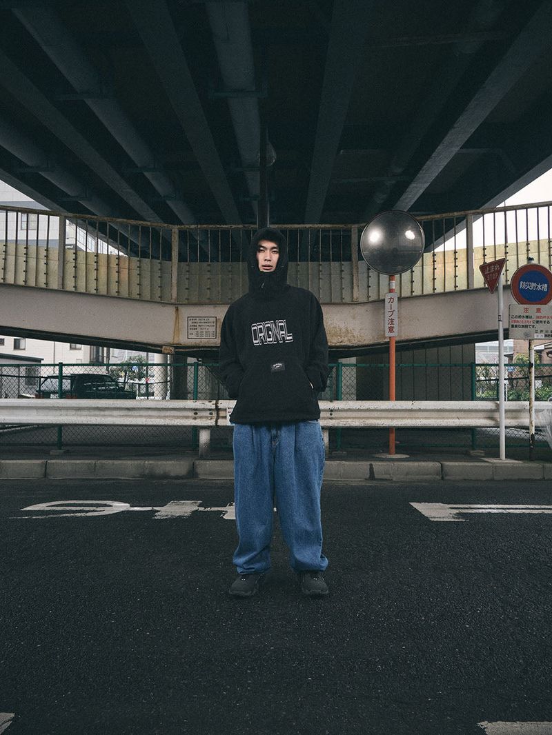 MID90 BAGGY DENIM PANTS DEEPBLUE