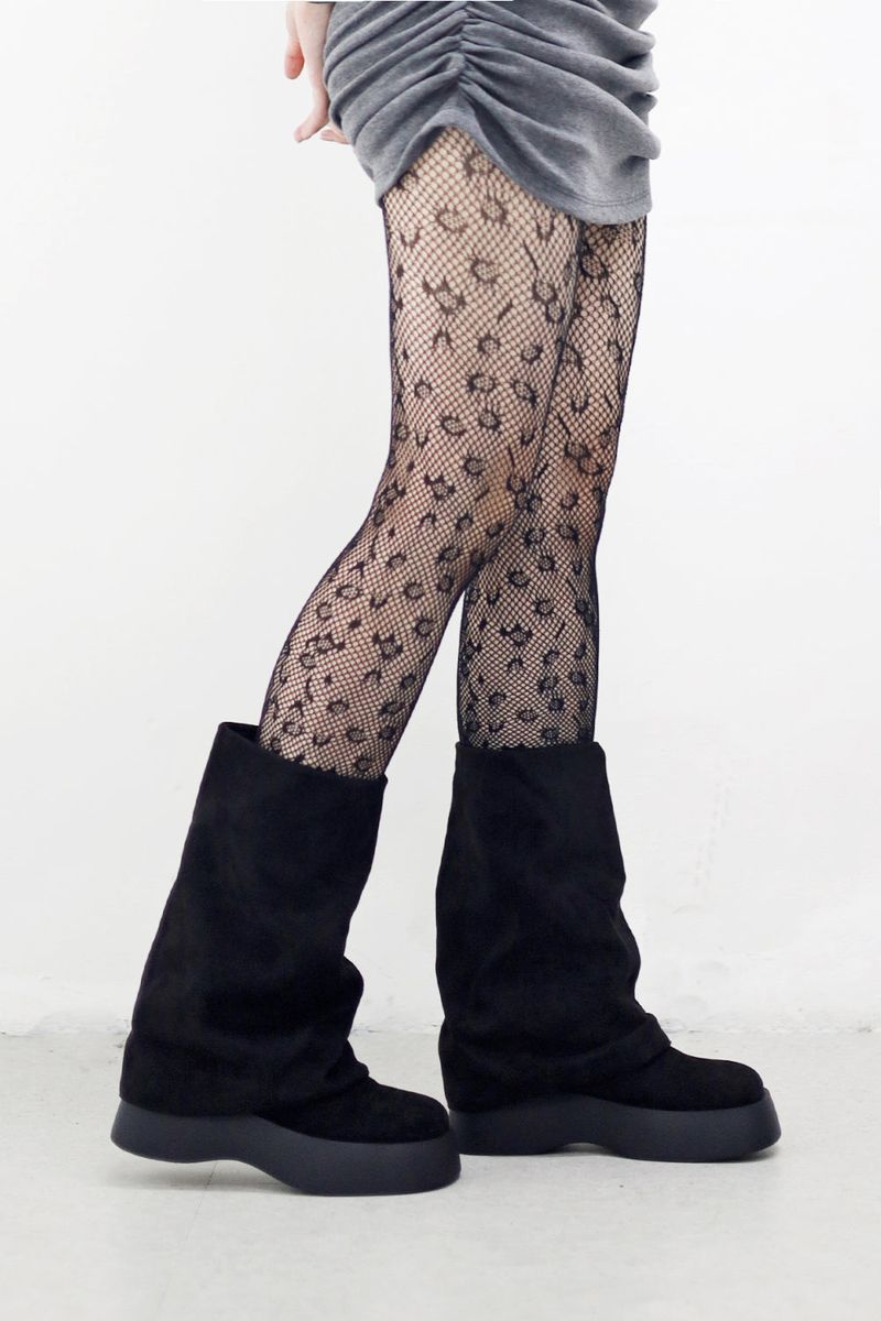 Benne Suede Chunky Heel Boots