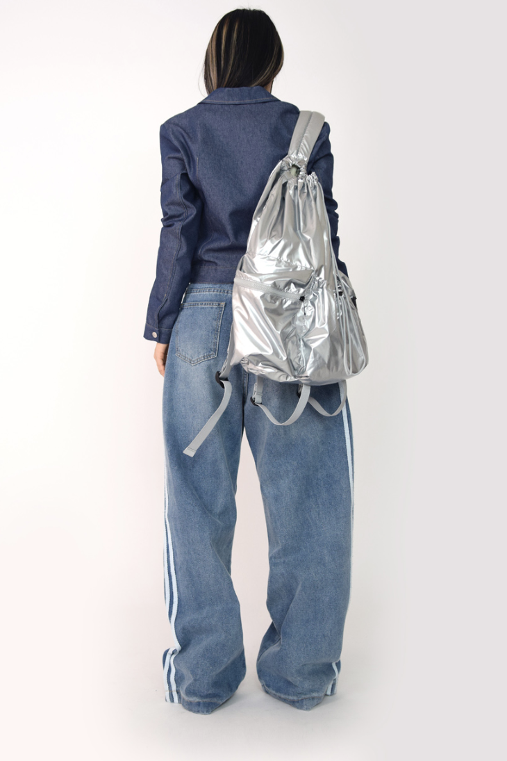 street track denim pants