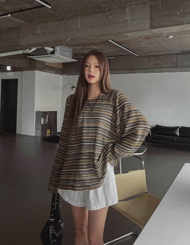 Bohemian see-through knitwear