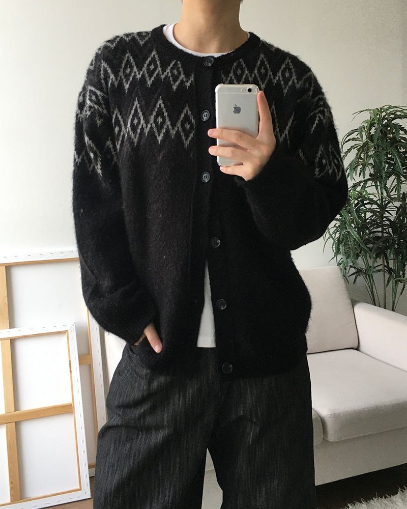 Woolf Argyle Cardigan