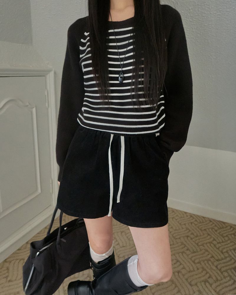 [ORIGINAL] onel stripe raglan knit