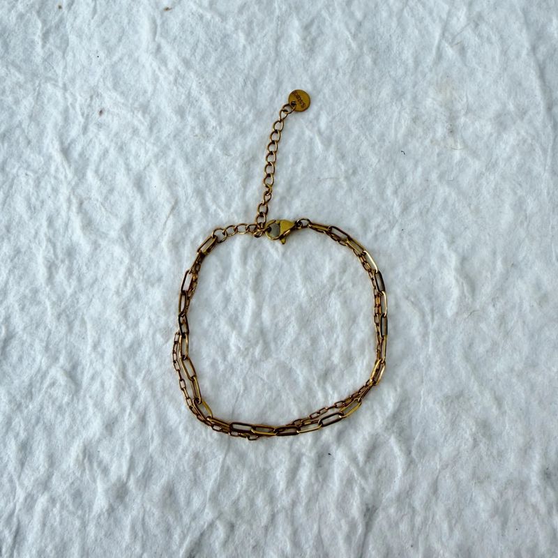 Vintage Double Chain Bracelet