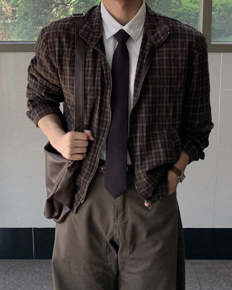 Mensfloor（メンズフロア）の「Baye check two-way jacket（Jackets/Outerwear）」
