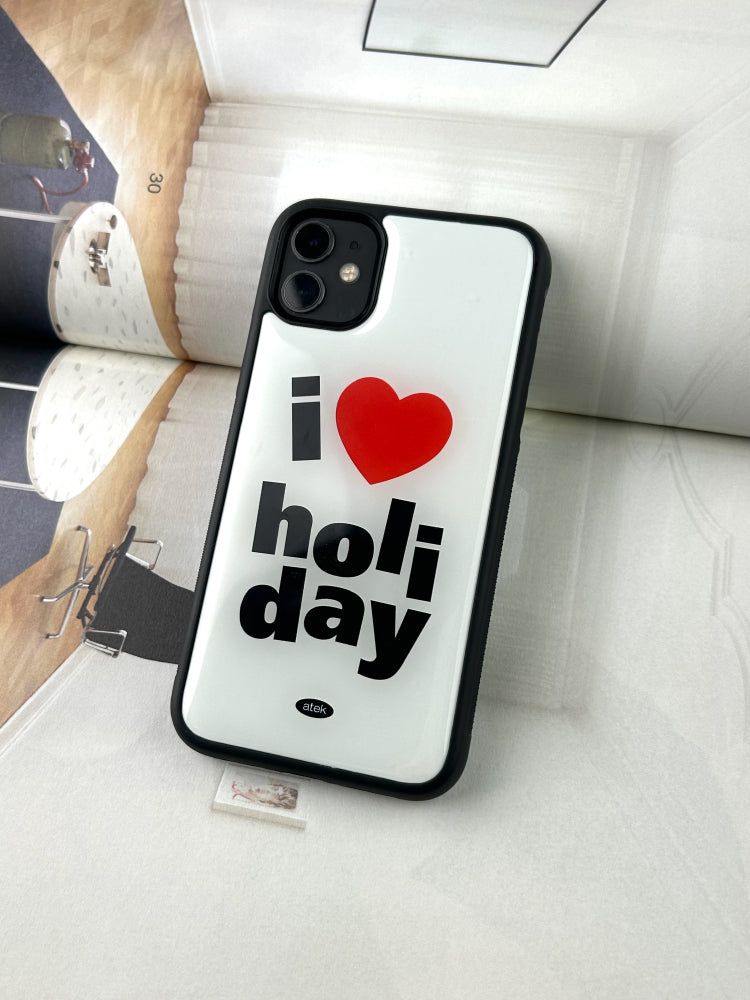 Holiday Epoxy Bumper Case(White)