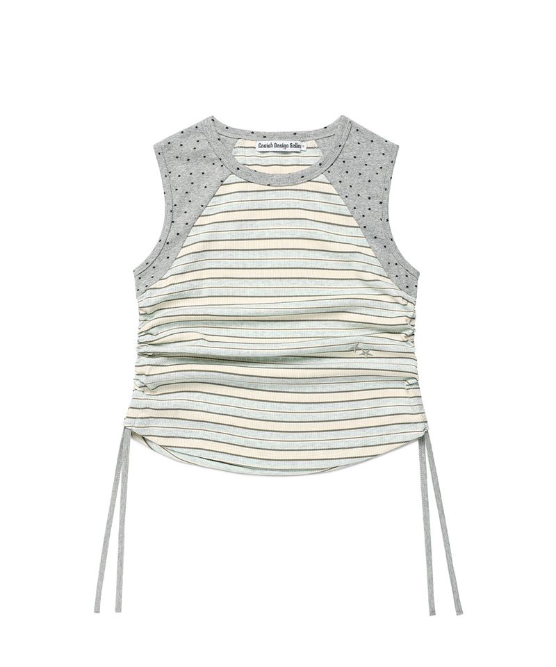 MULTI STRIPED SLEEVELESS BLUE(CV2GMFT581A)