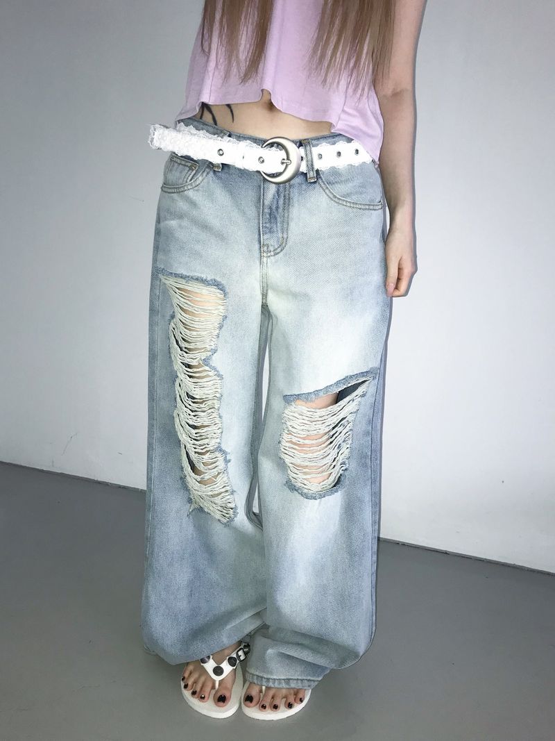THEAIRTOWN(ザエアータウン)の「haedi damage wide pt (Pants)」