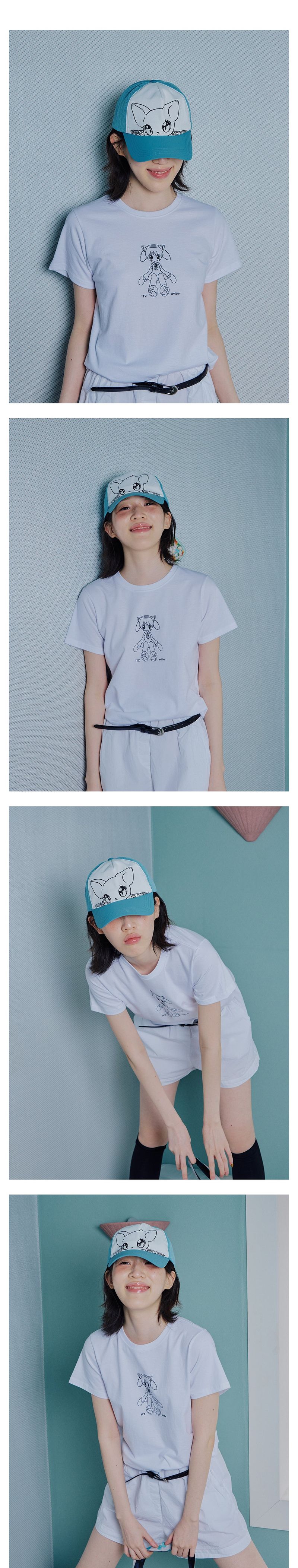 CAT MONSTER TRUCKER CAP - SKYBLUE