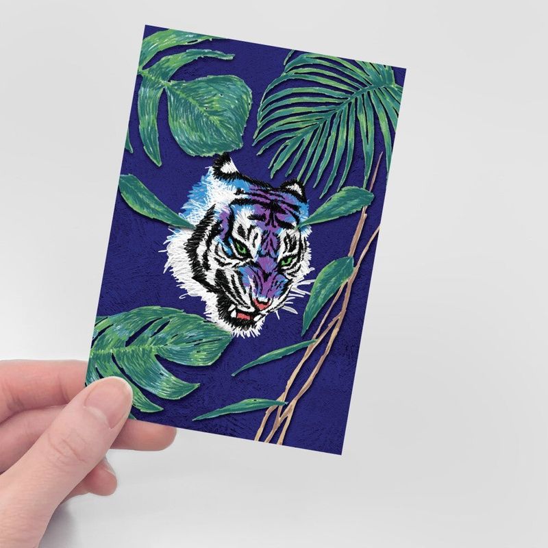 FANTASY TIGER POST CARD