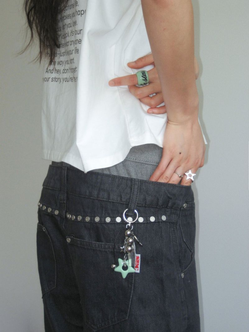 [STAR] Rock star bagcharm (Green)