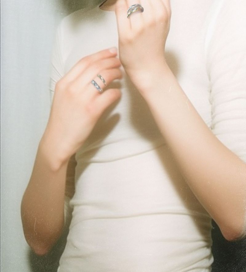RHOMBUS CARVED RING (THIN/GOLD)