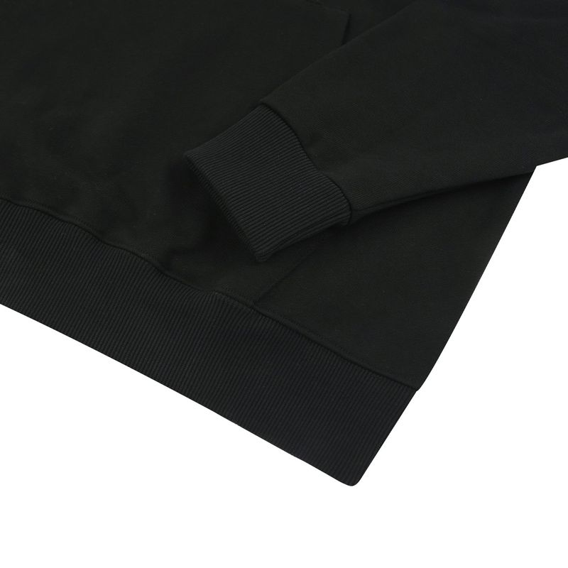 MVR PATCH LOGO SLEEK HOODIE SWEATSHIRT BLACK