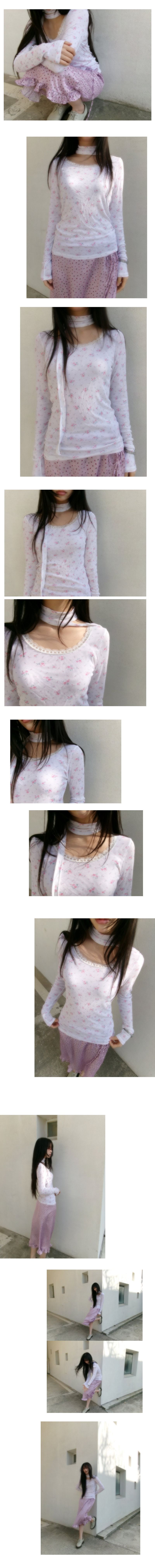 floral scarf tee